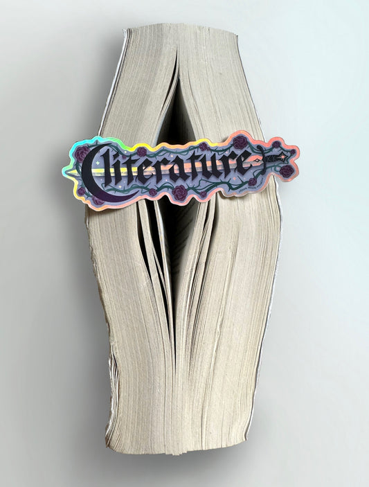 Cliterature Holo Sticker