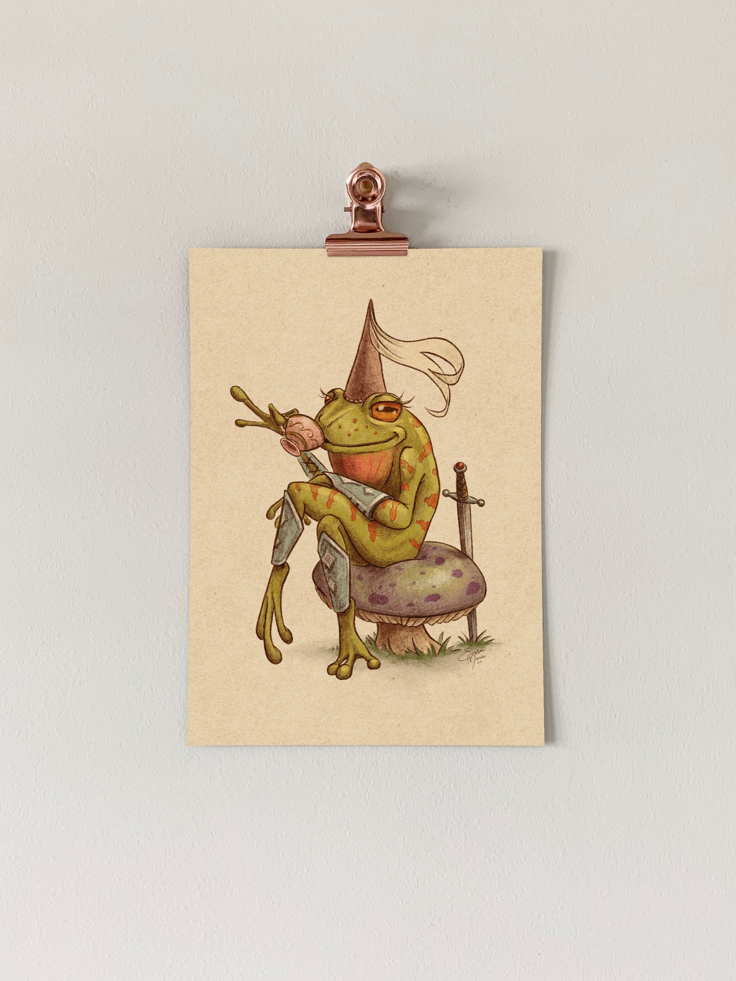 Medieval Frog Art Print