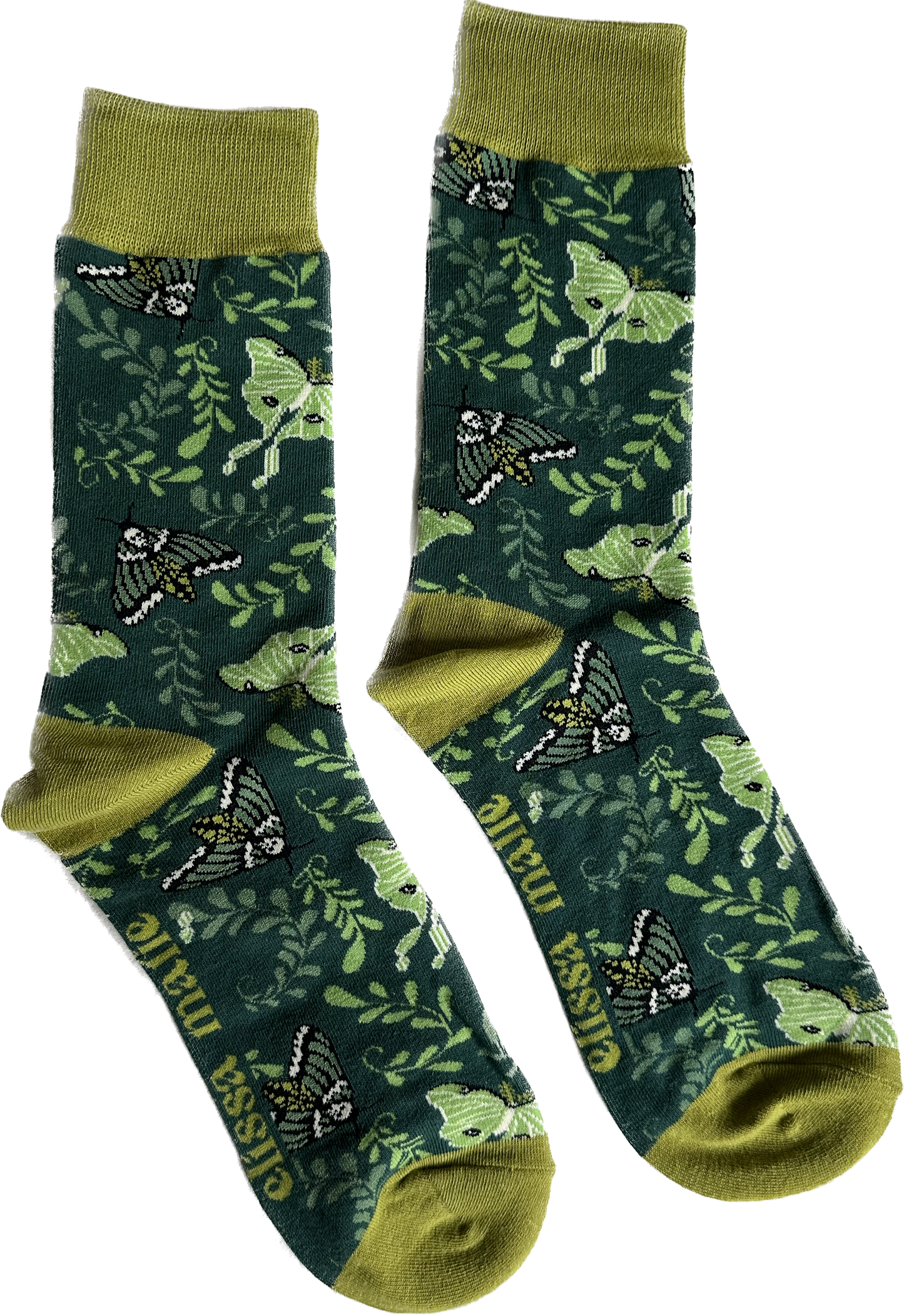 Moth Garden Socks