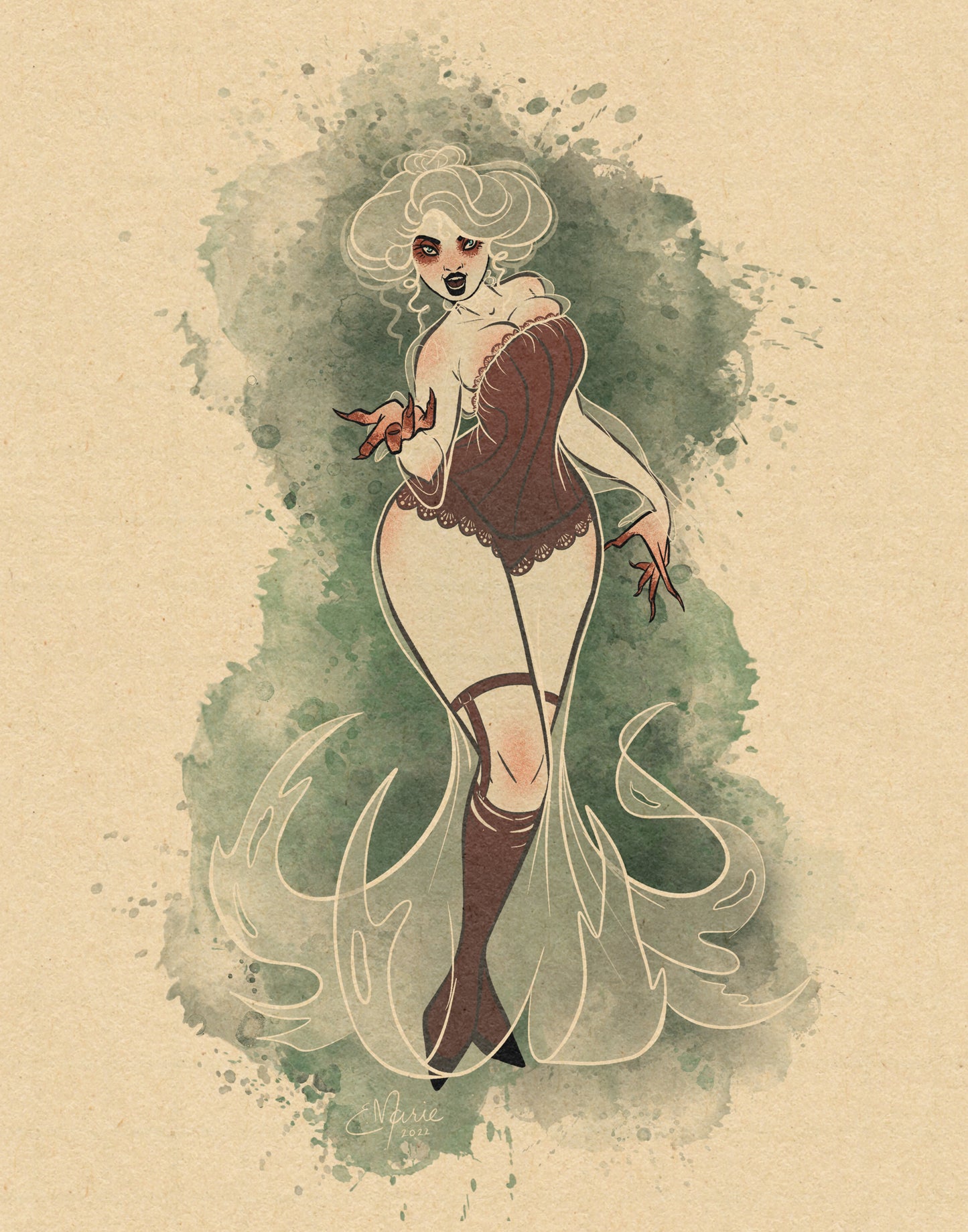 Banshee Pinup Art Print