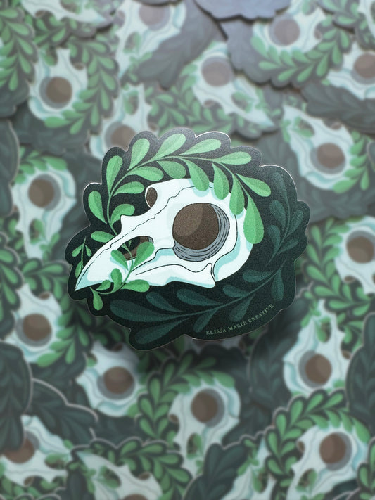 Bird Skull Sticker
