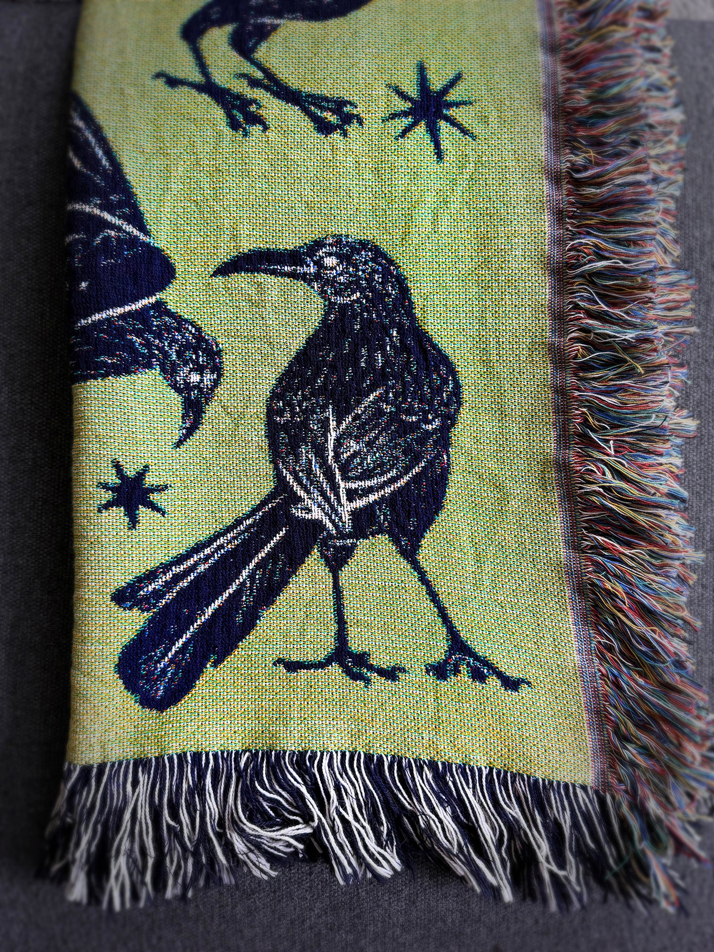 Blackbird Woven Throw Blanket