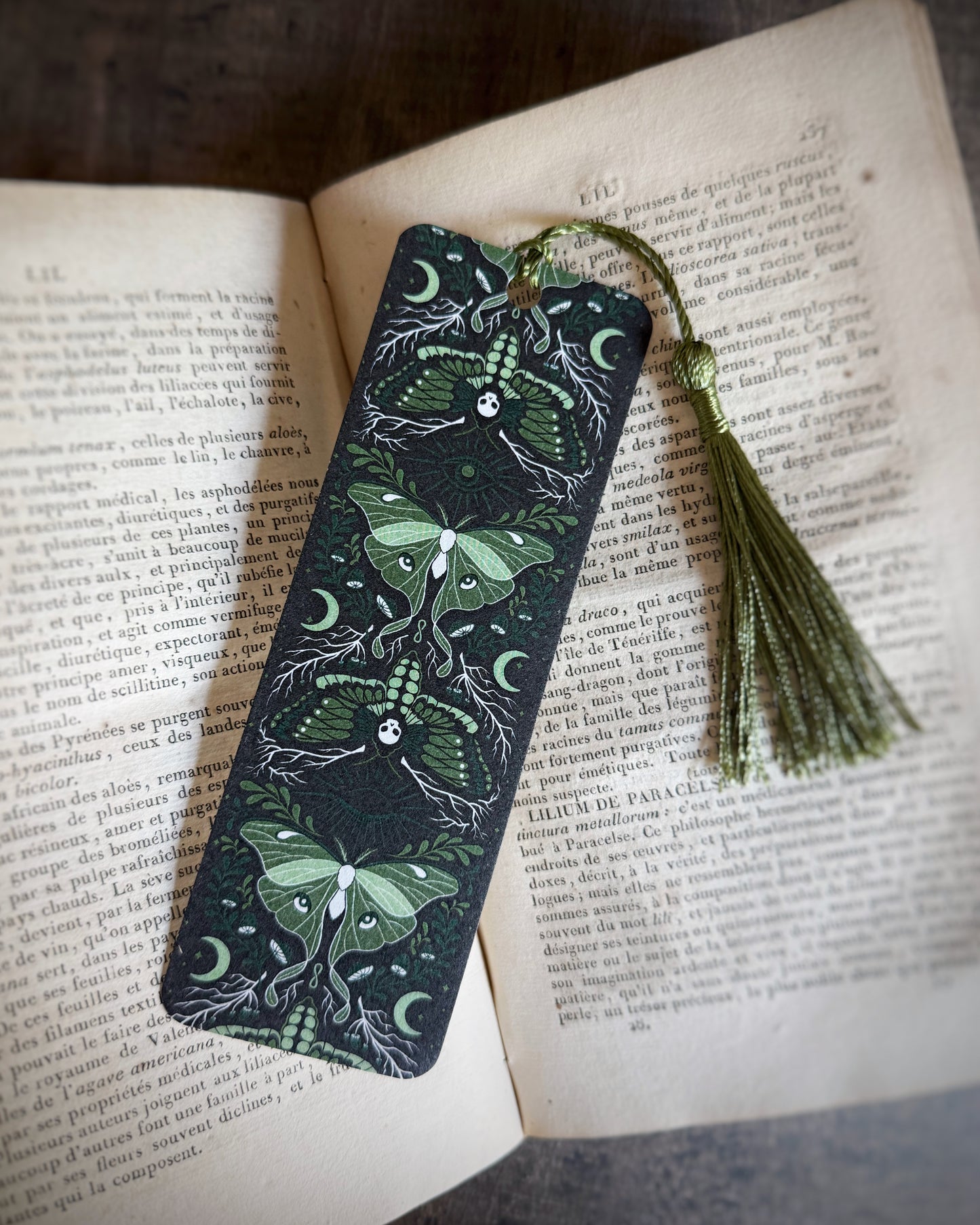 Moths & Moons Bookmark