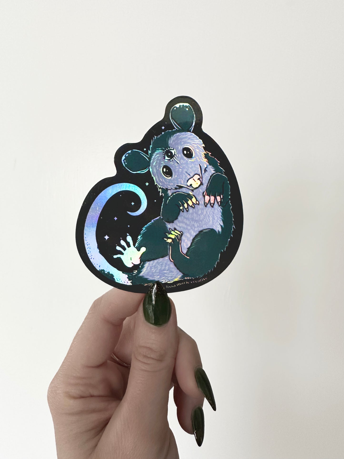 Cosmic Opossum Holo Sticker