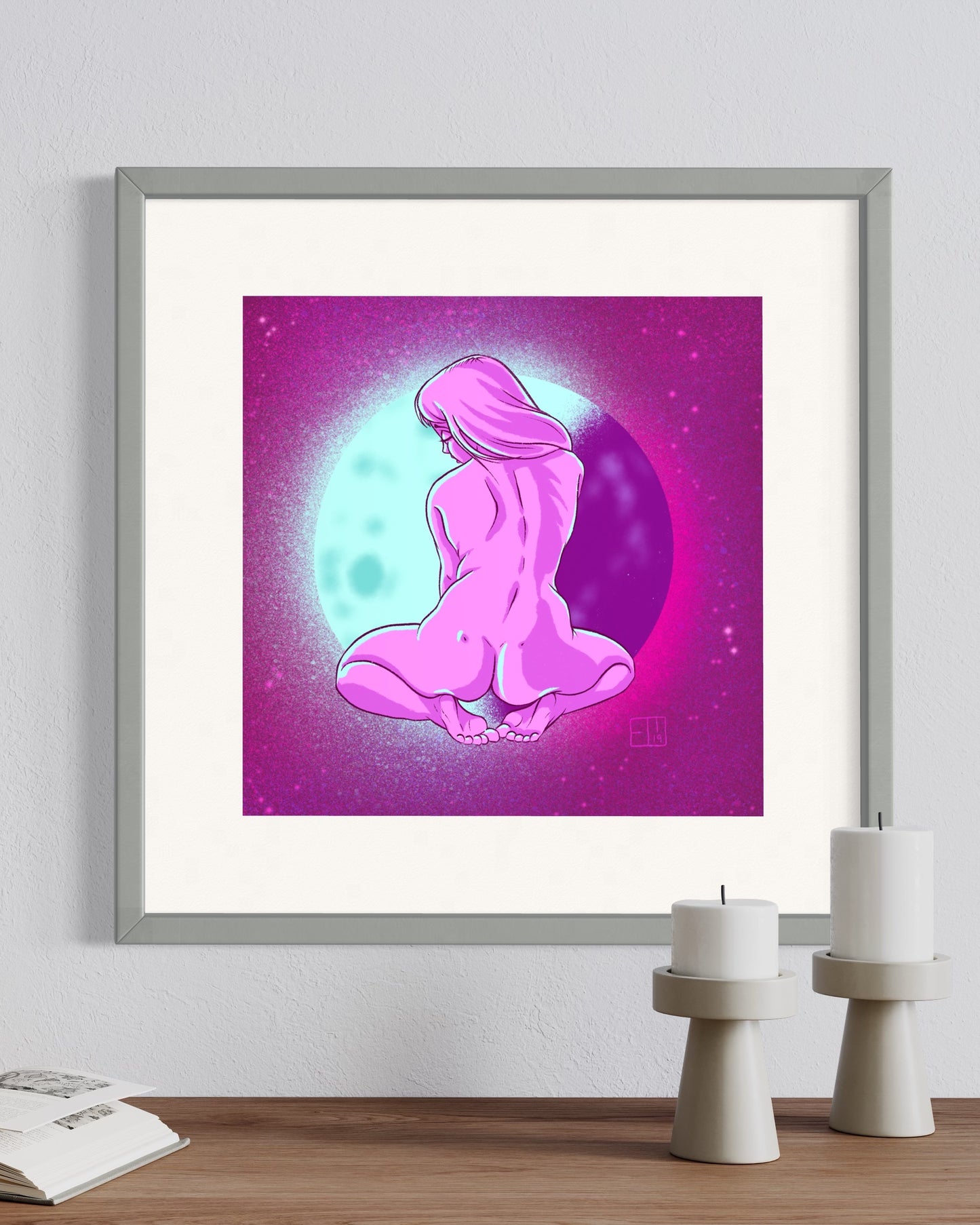 Moon Ladies: Sensual Art Print