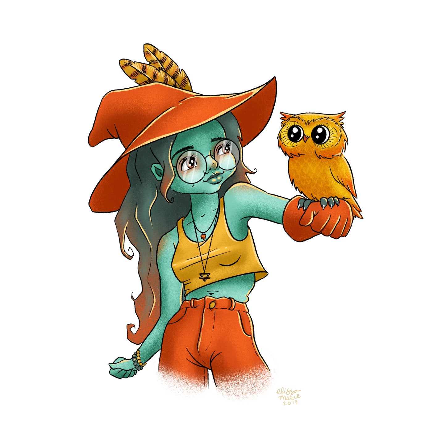 Owl Witch Art Print