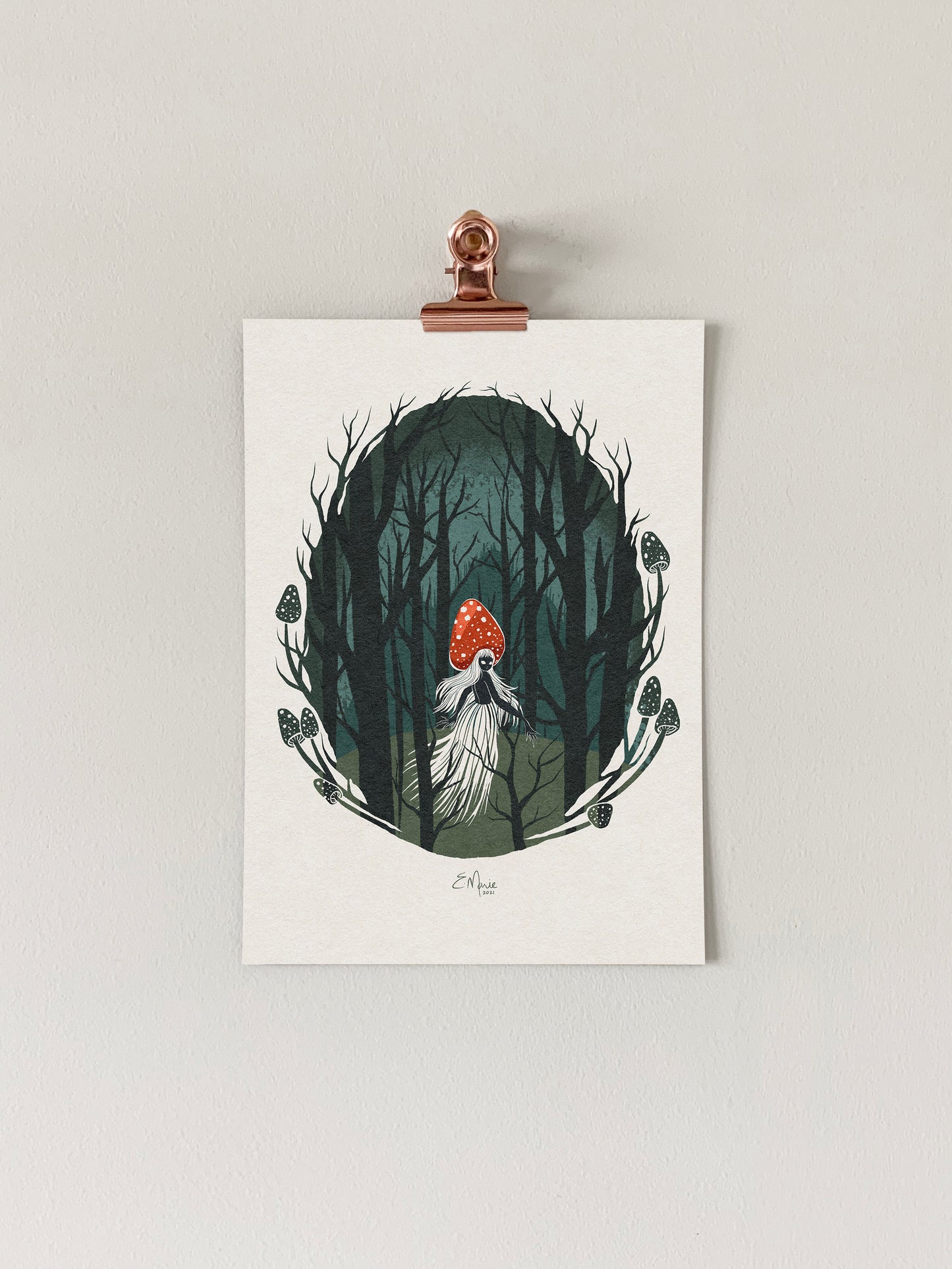 Forest Mushie Art Print