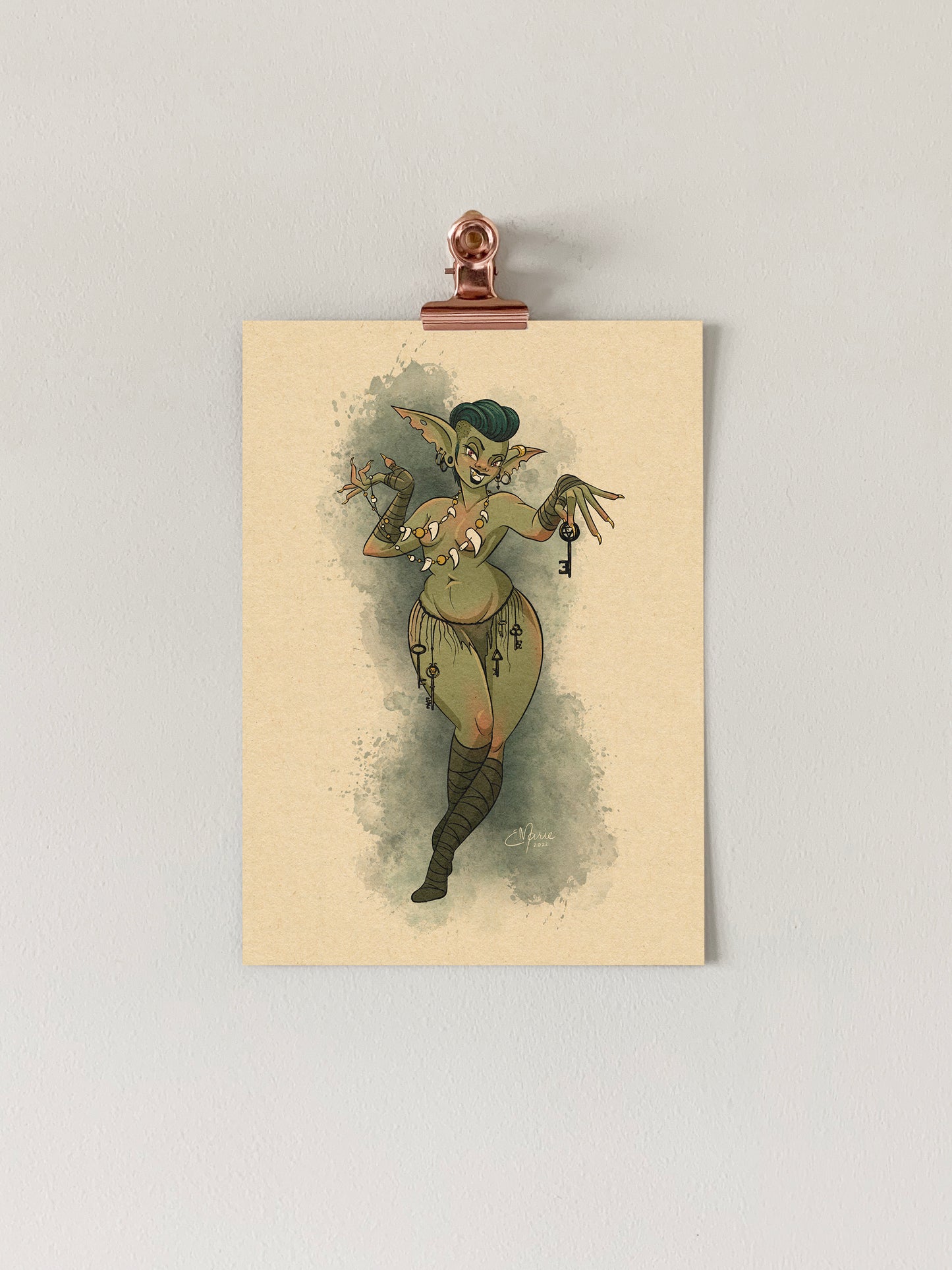Goblin Pinup Art Print