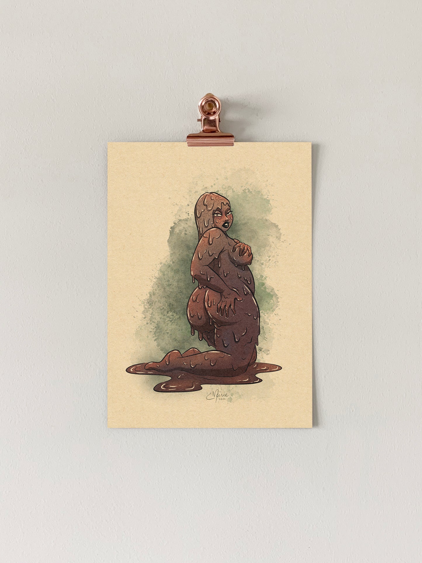 Golem Pinup Art Print
