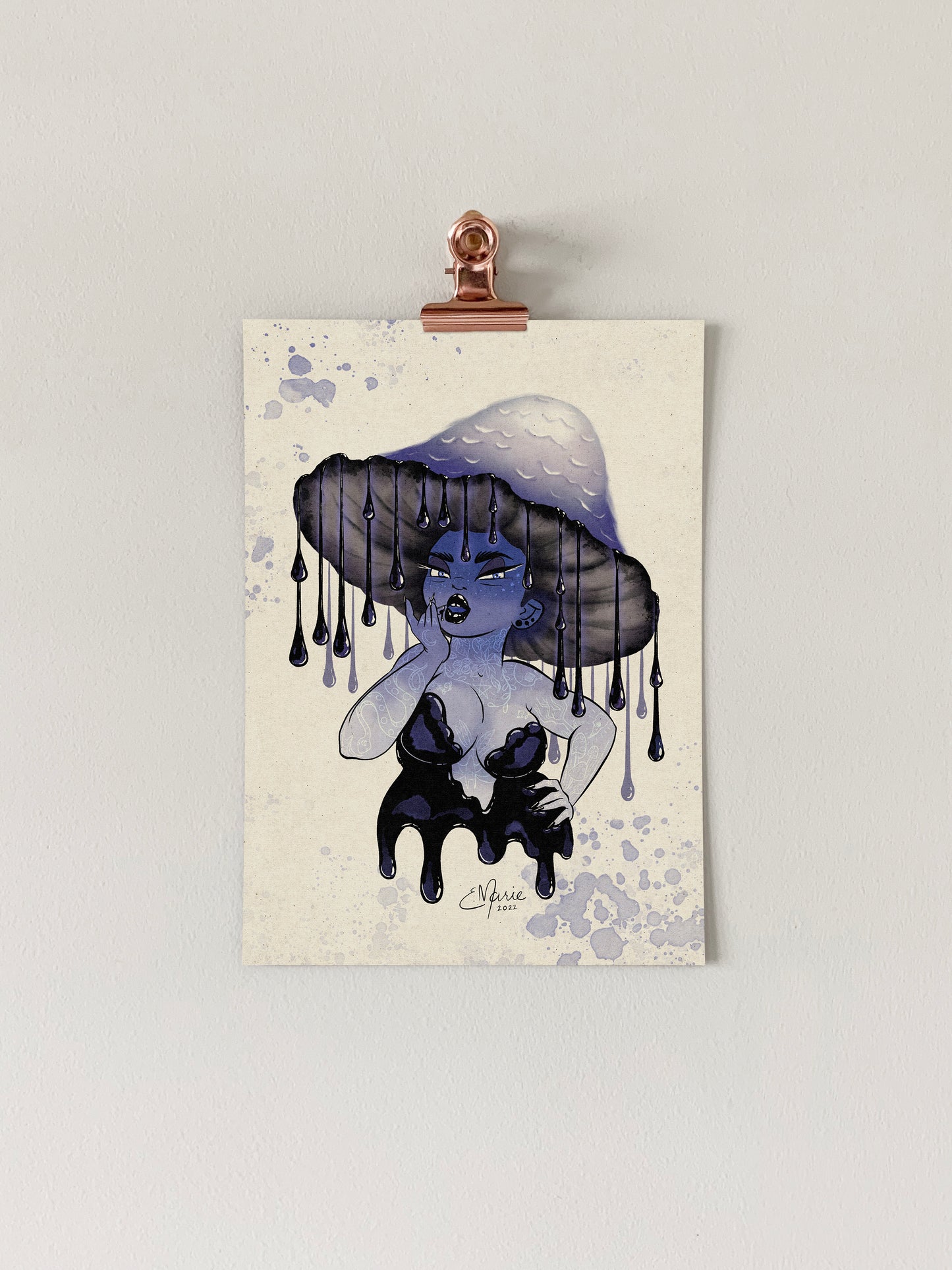 Inky Cap Shroomie Art Print