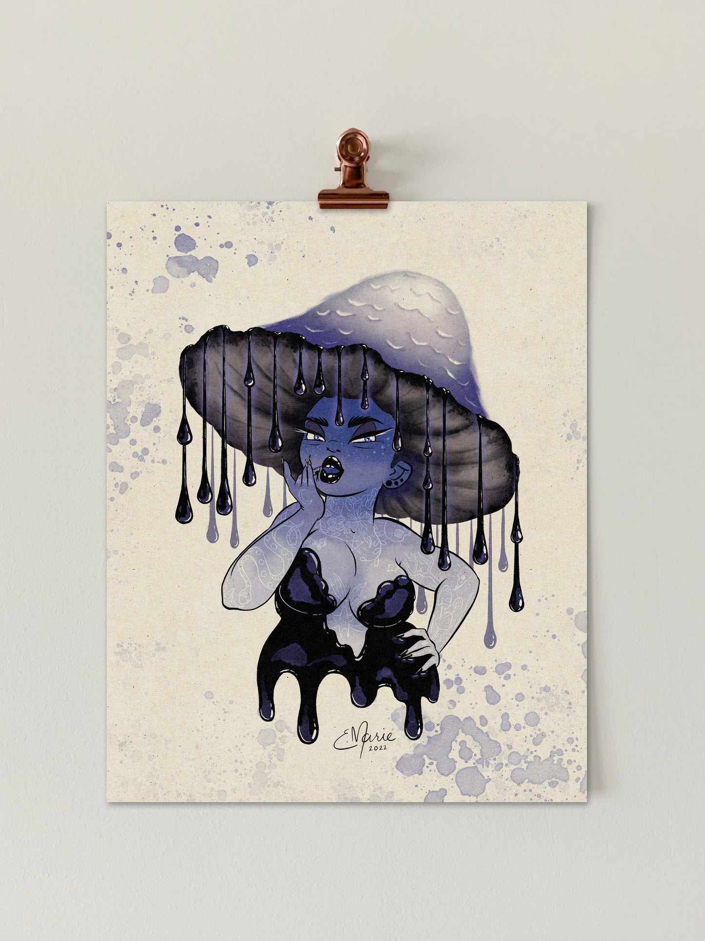 Inky Cap Shroomie Art Print