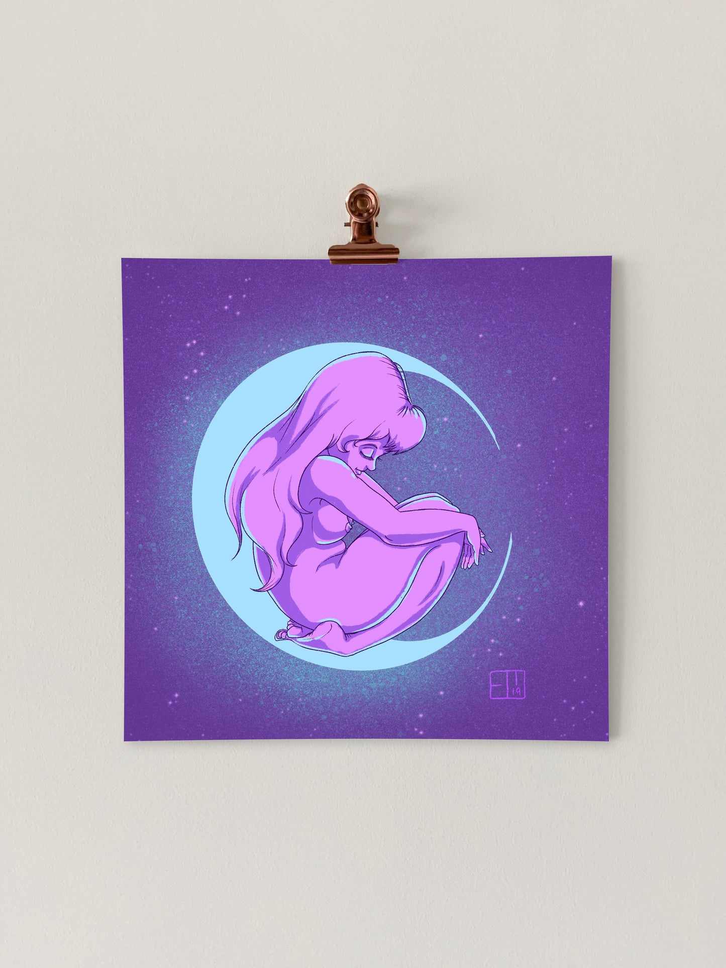 Moon Ladies: Moon Art Print