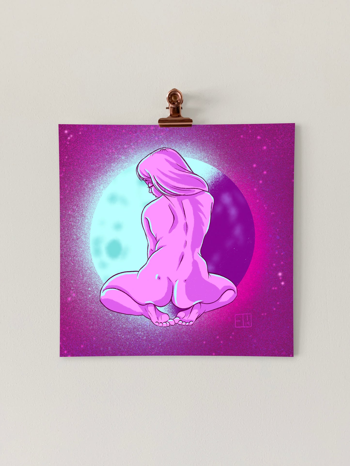 Moon Ladies: Sensual Art Print