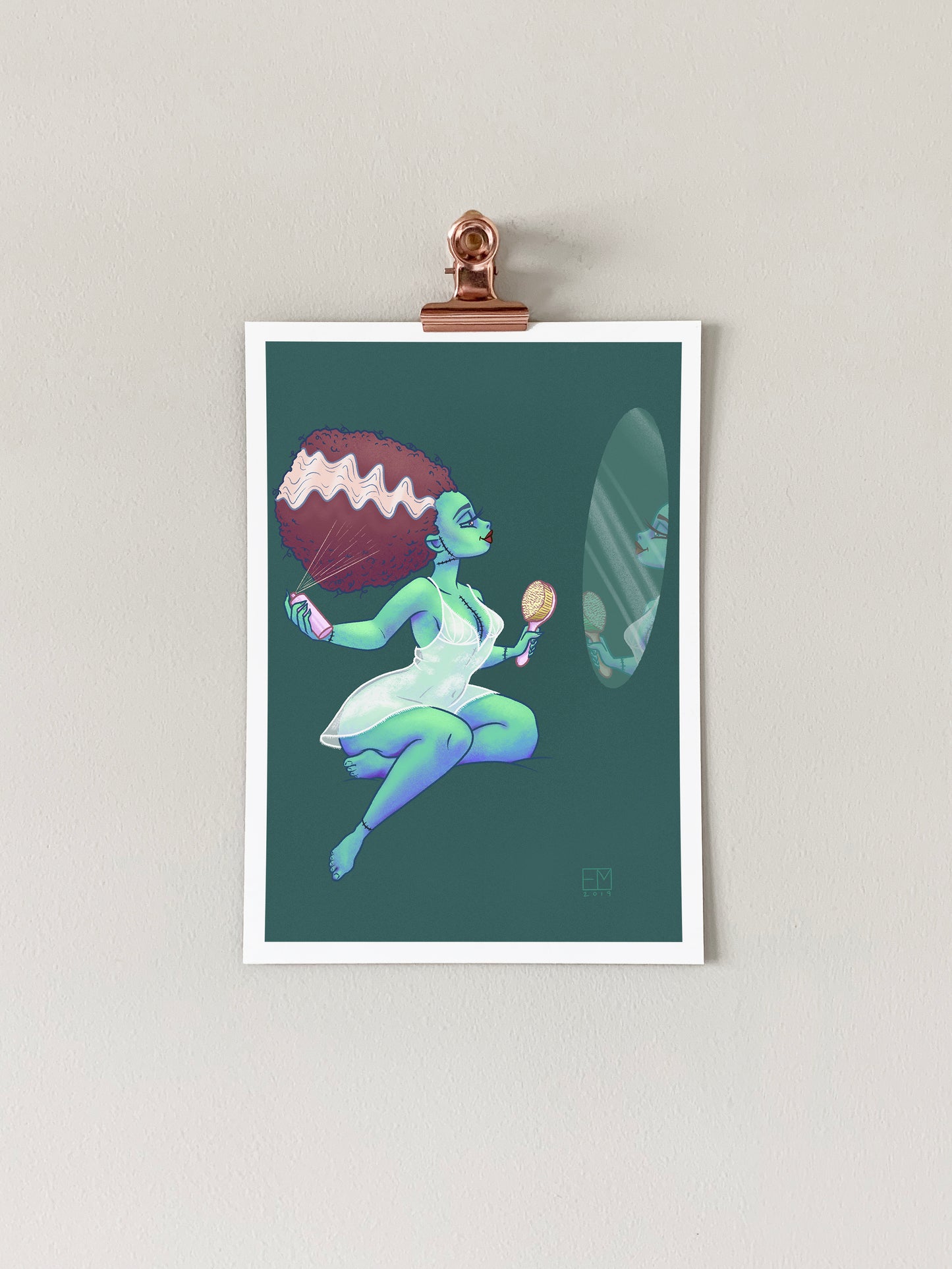 Mrs. Frankenstein Art Print