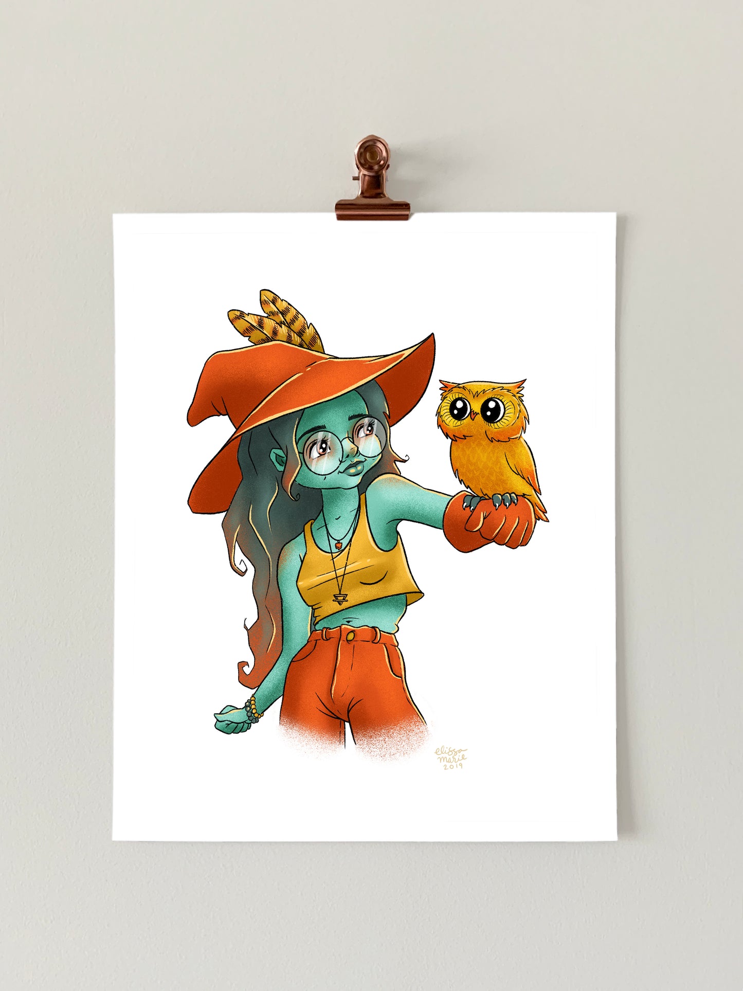 Owl Witch Art Print