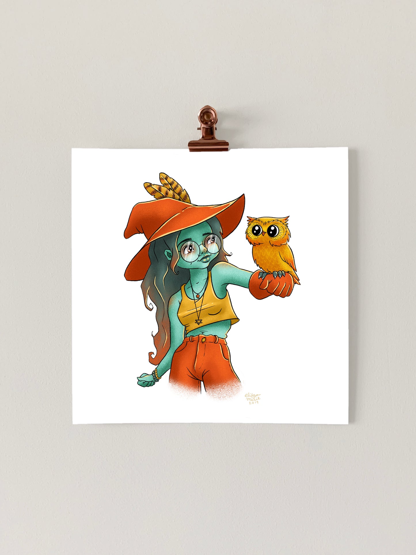 Owl Witch Art Print