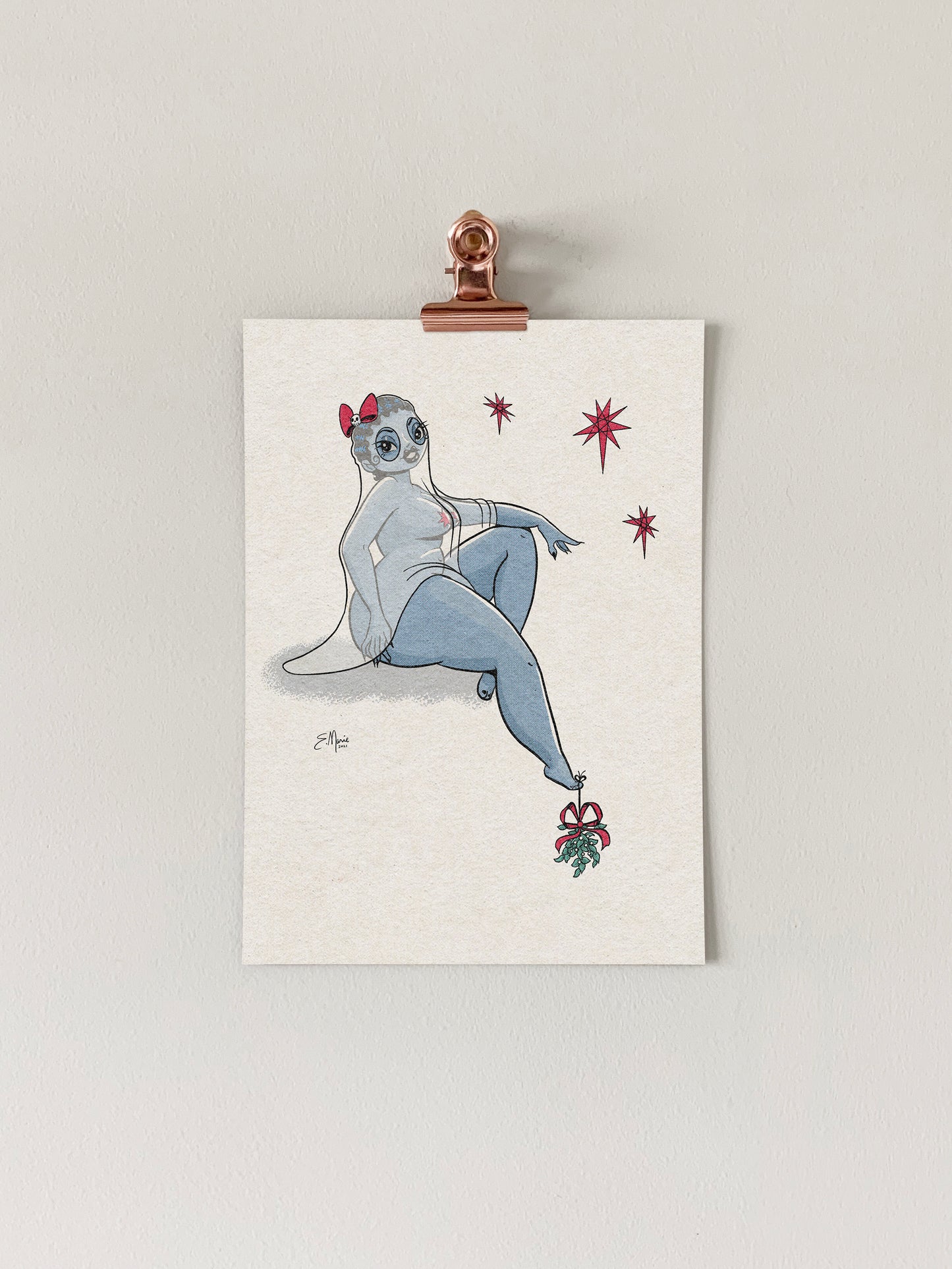 Ghost Pinup Ghoul Art Print
