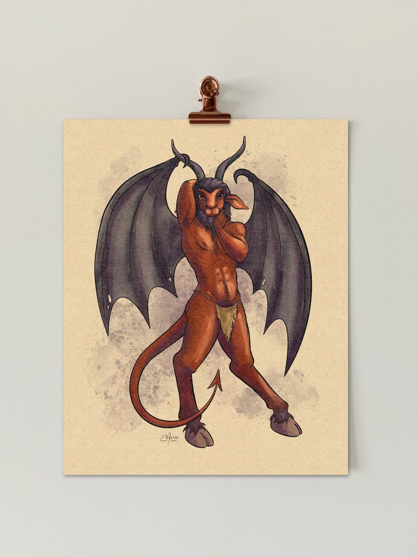 Jersey Devil Pinup Art Print