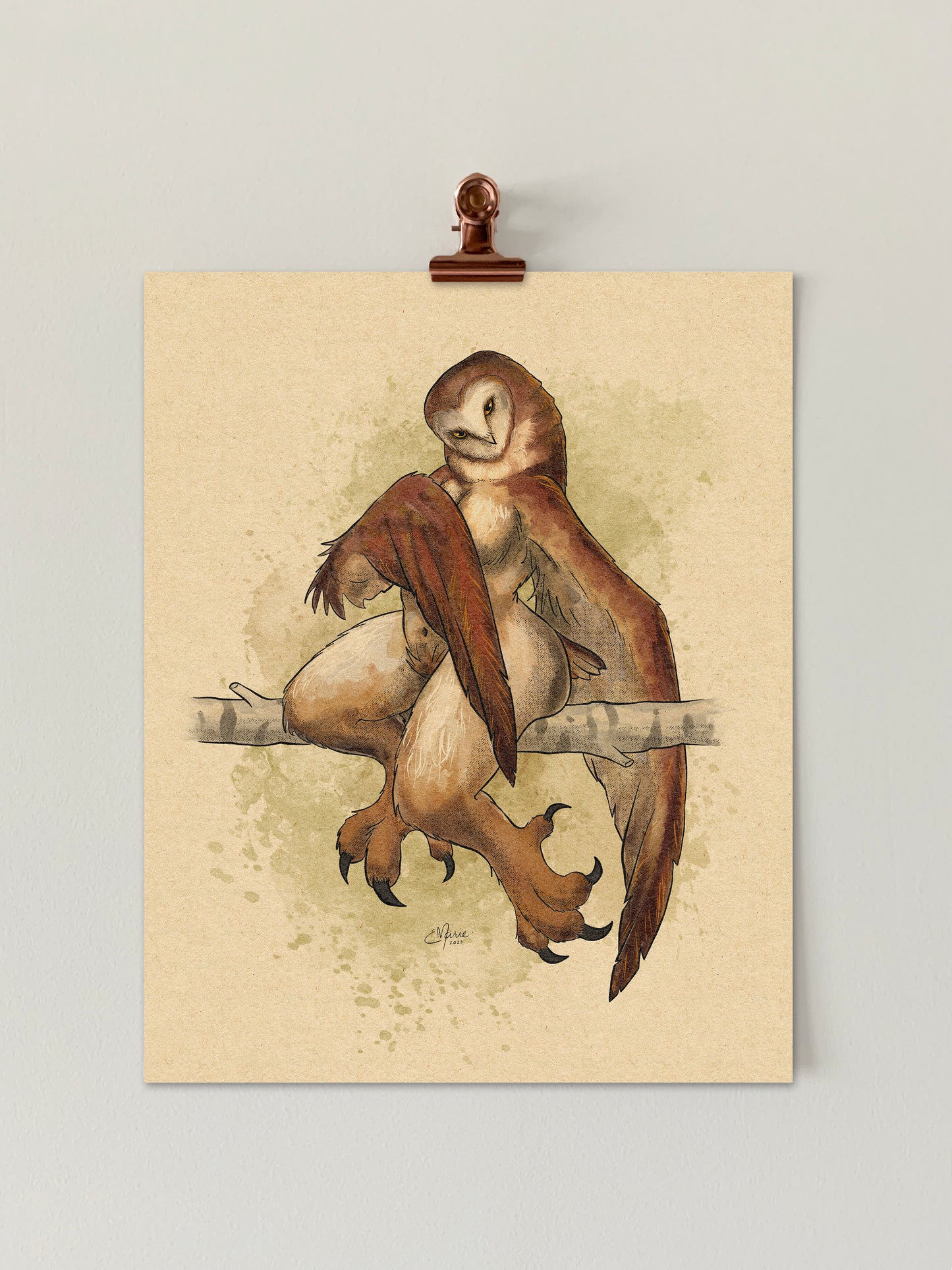 OwlThem Pinup Art Print