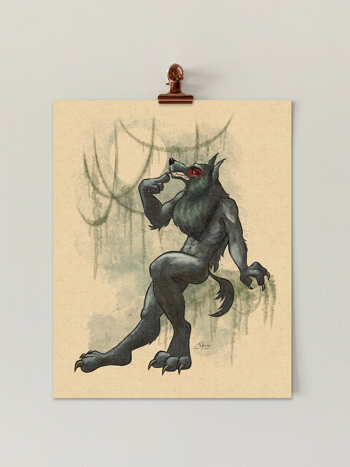Rougarou Pinup Art Print
