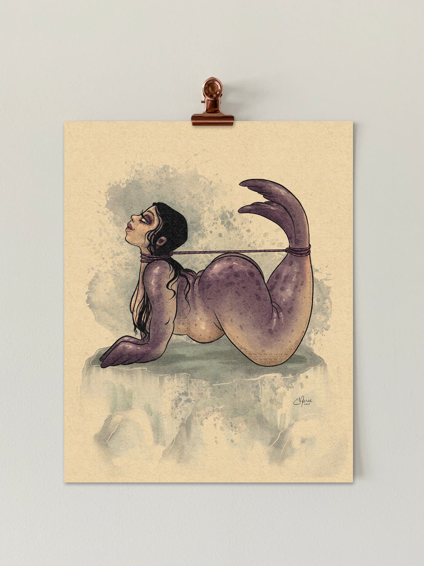 Selkie Pinup Art Print