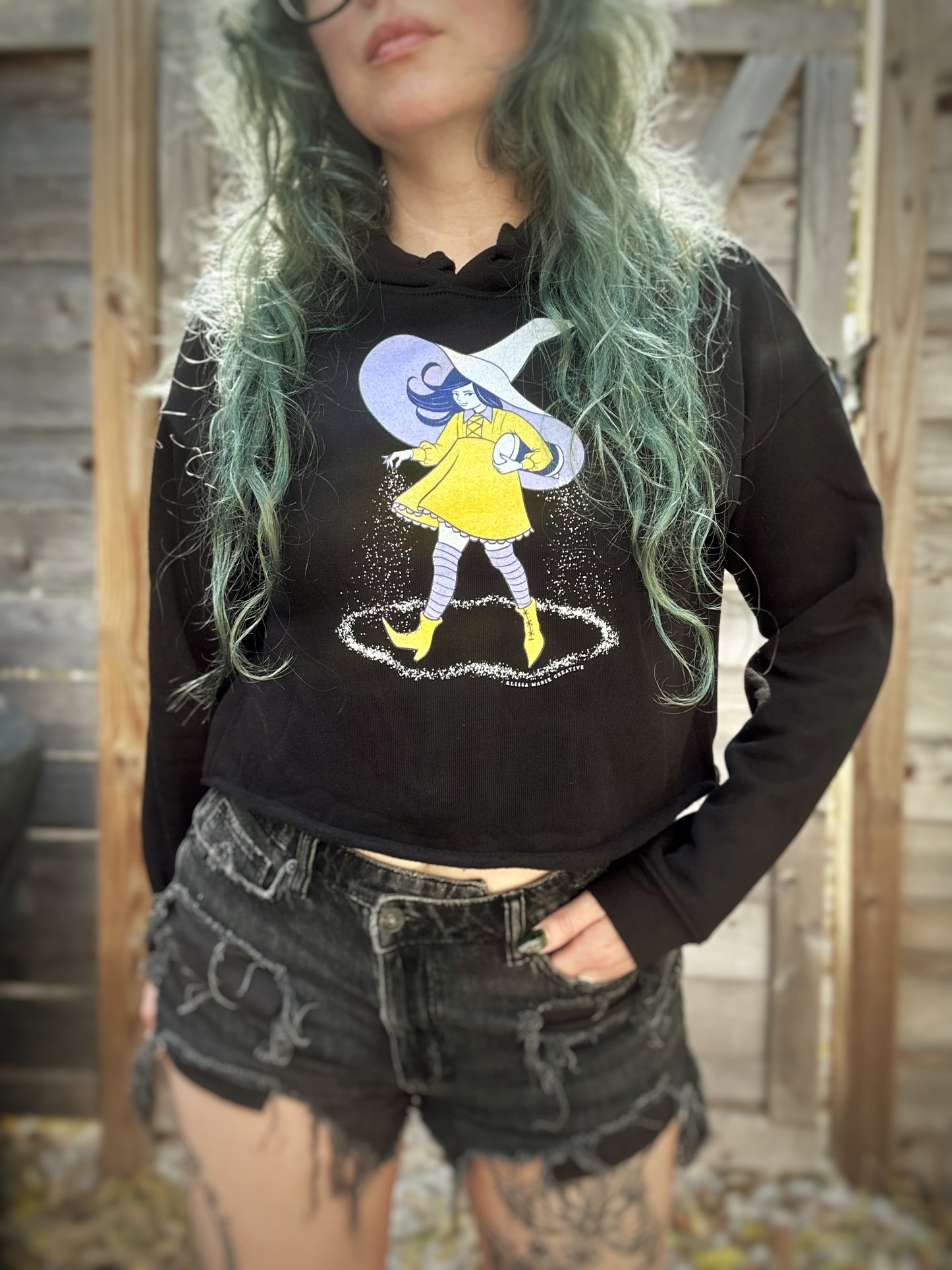 Salty Witch Crop Hoodie