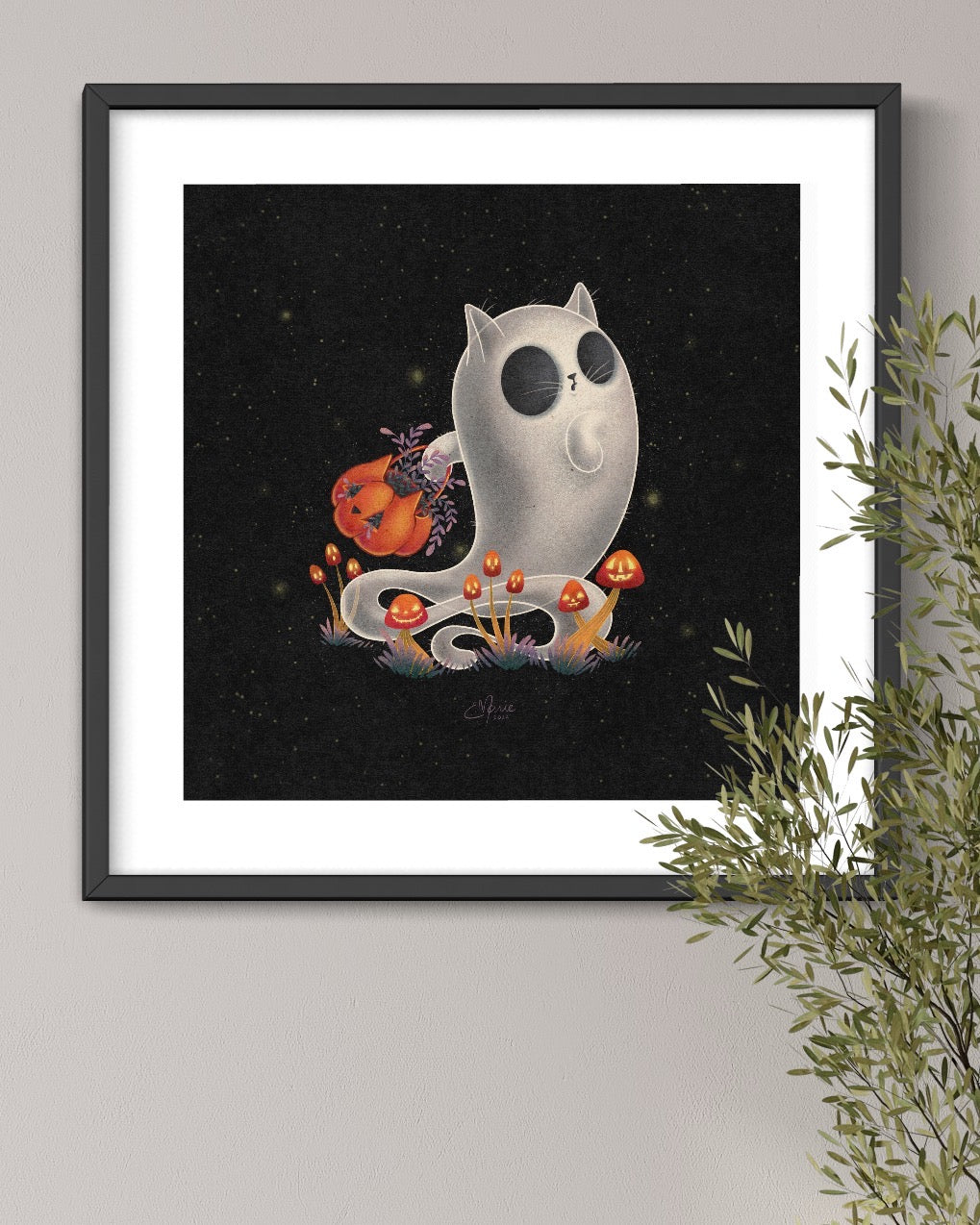 Scaredy Cat Art Print