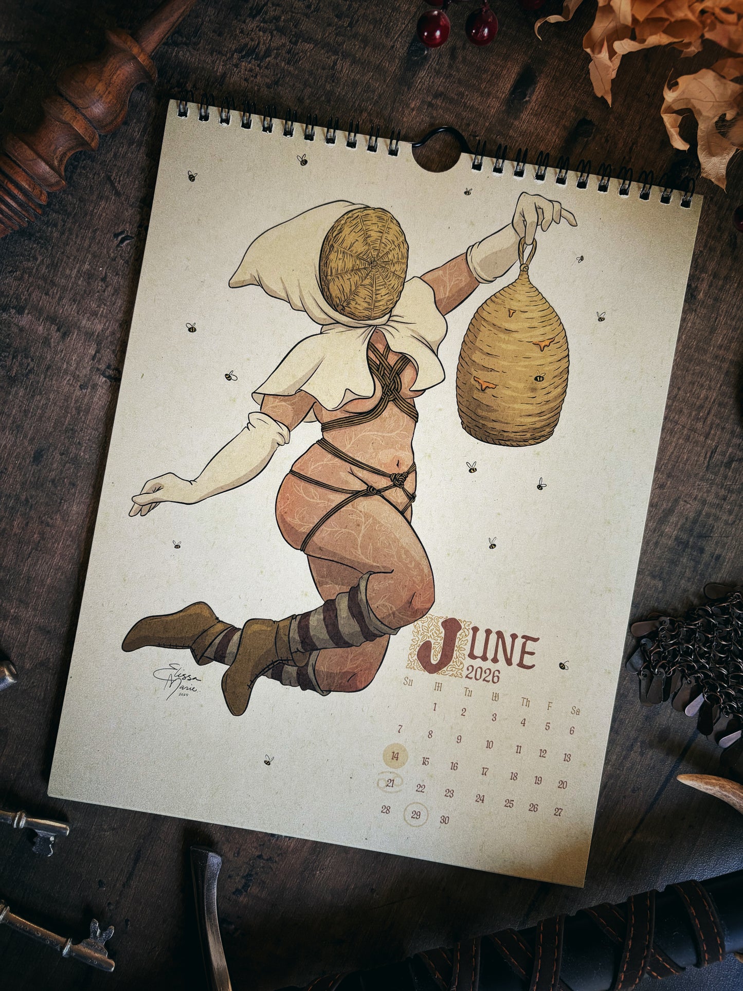 2026 Pin-Up Calendar: Huzzah!