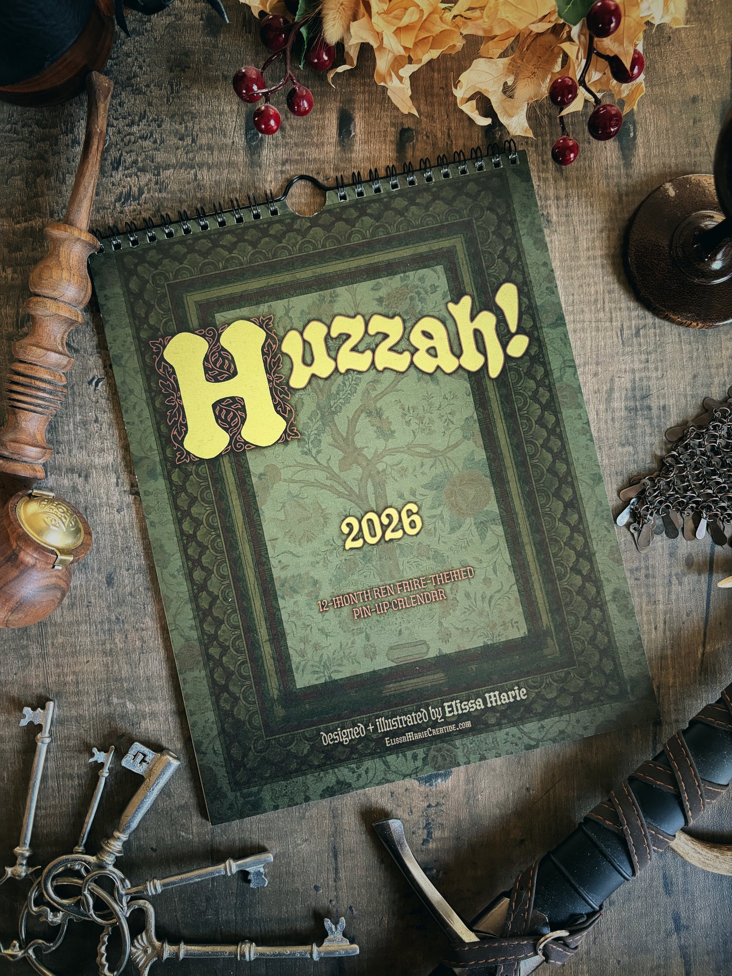 2026 Pin-Up Calendar: Huzzah!