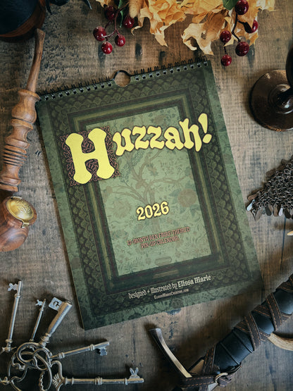 2026 Pin-Up Calendar: Huzzah!