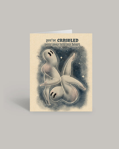 Fresno Nightcrawler Crawled Into My Heart Greeting Card
