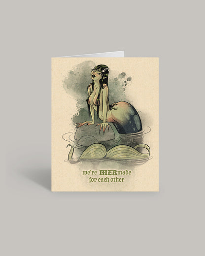 Rusalka Mer-made For Each Other Greeting Card