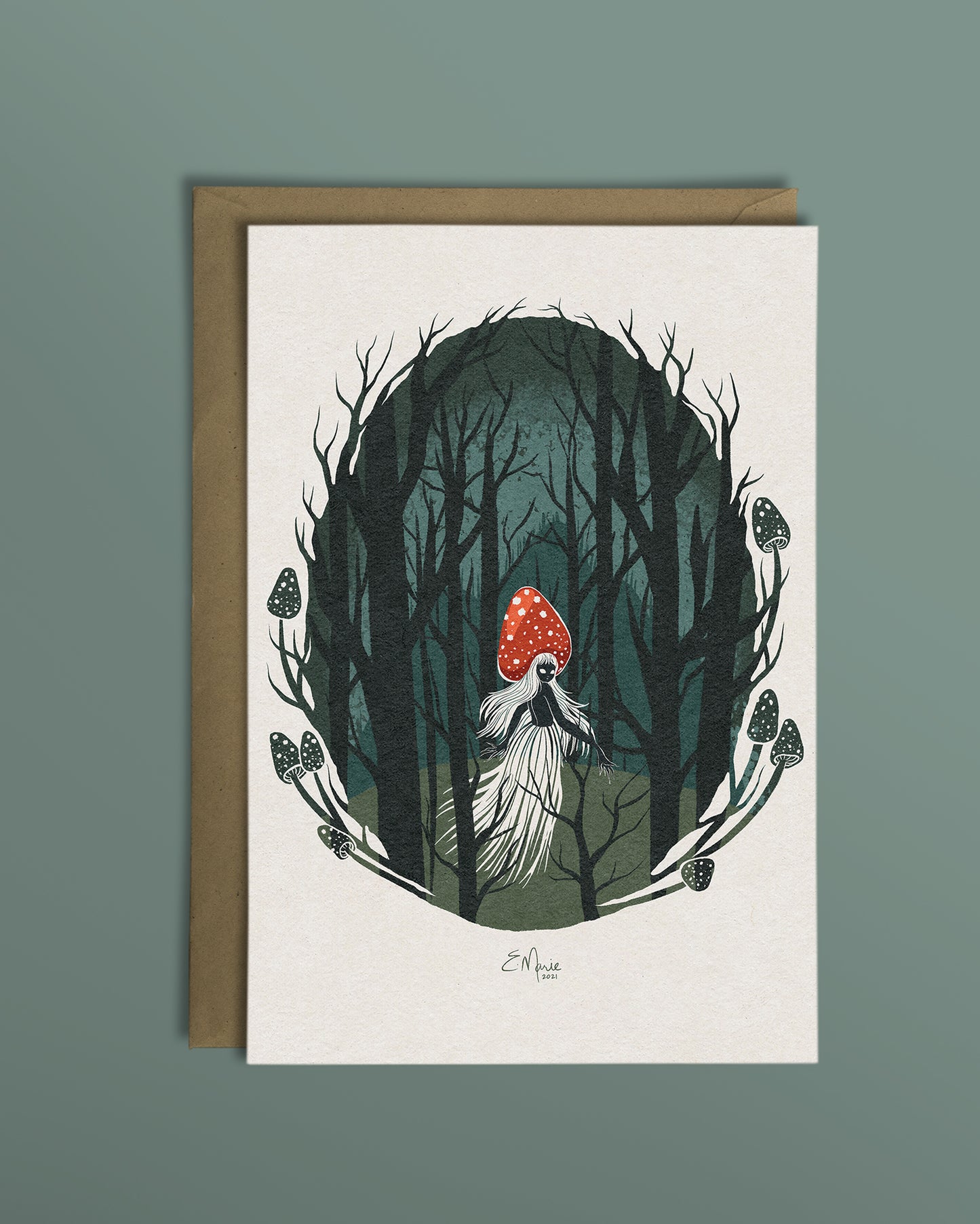 Forest Mushie Greeting Card
