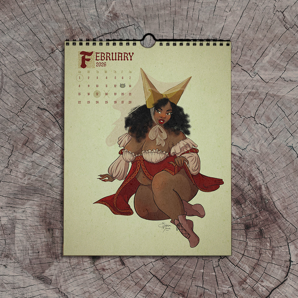 2026 Pin-Up Calendar: Huzzah!