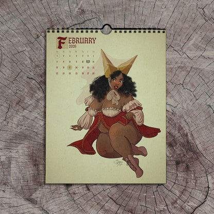 2026 Pin-Up Calendar: Huzzah!