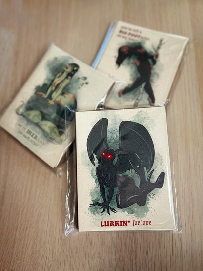 Lore Love Cryptid Pin-Ups Greeting Card Set