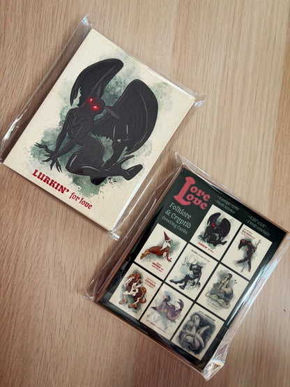 Lore Love Cryptid Pin-Ups Greeting Card Set