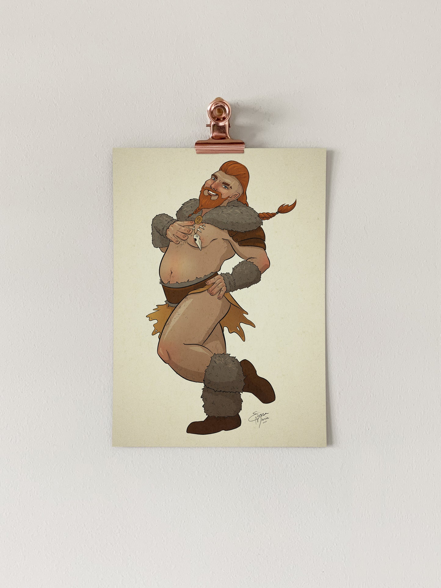 Barbarian Pin-Up Art Print