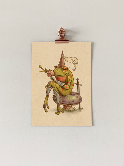 Medieval Frog Art Print