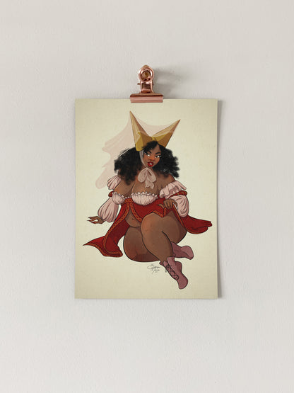 Medieval Princess Pin-Up Art Print