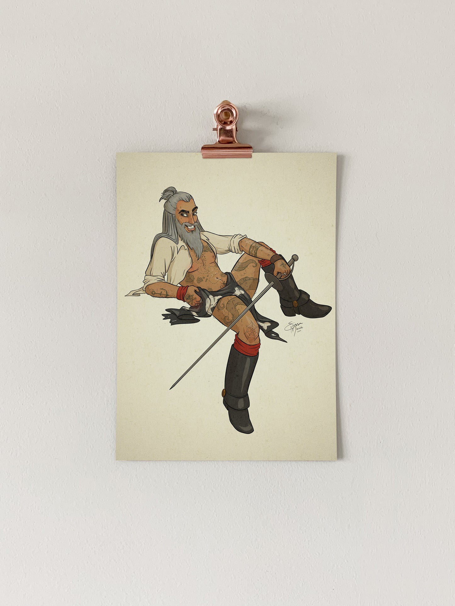 Swashbuckler Pin-Up Art Print