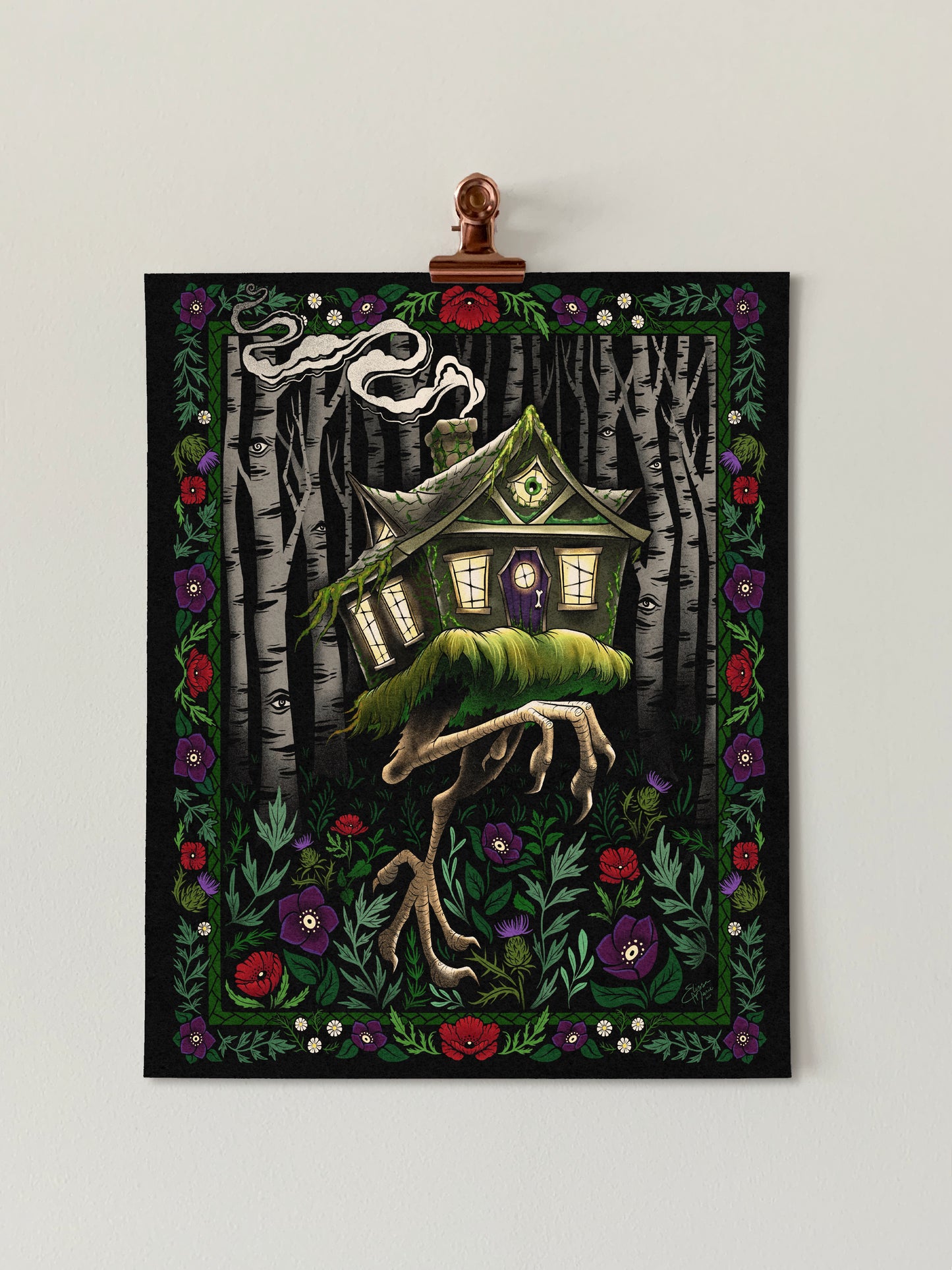Baba Yaga Hut Art Print