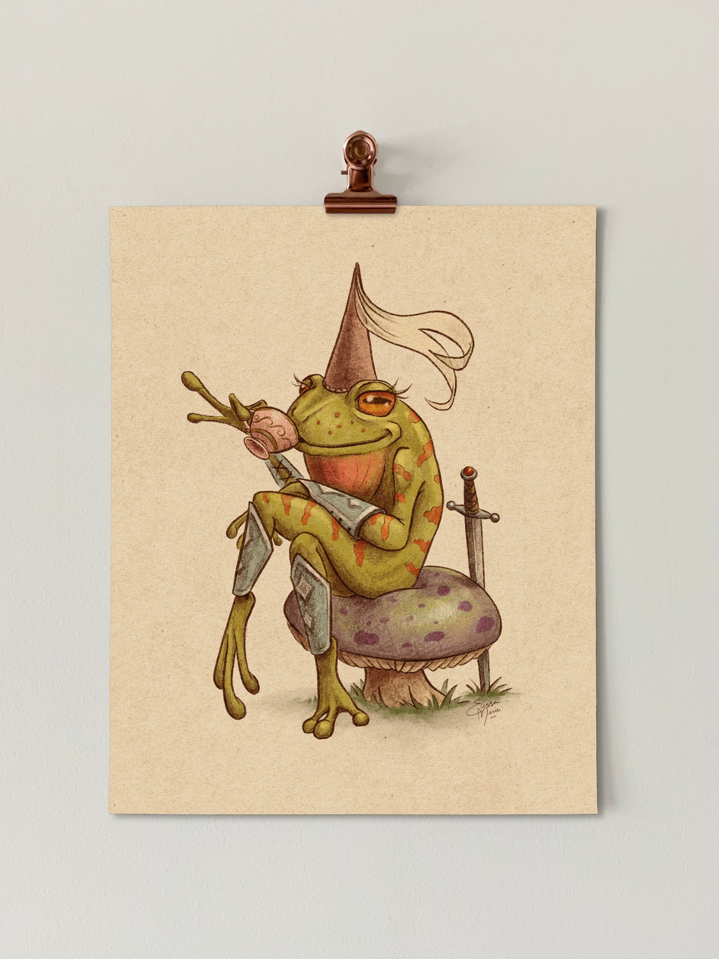 Medieval Frog Art Print