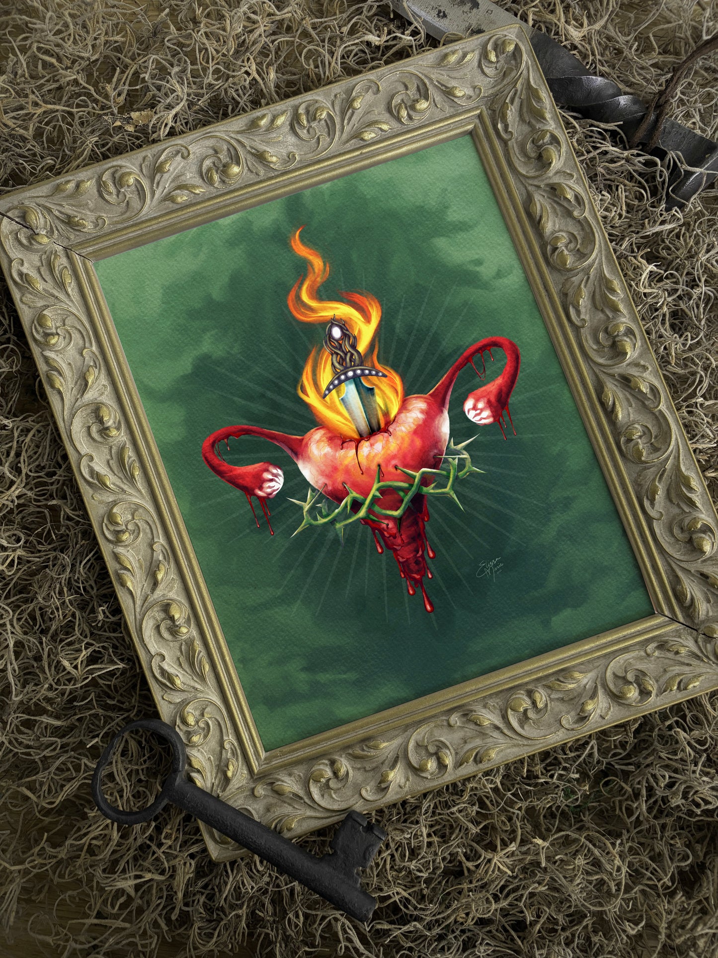 Sacral Heart Art Print