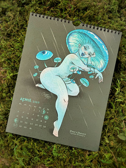 2025 Pin-Up Calendar: The Toadstool Coven