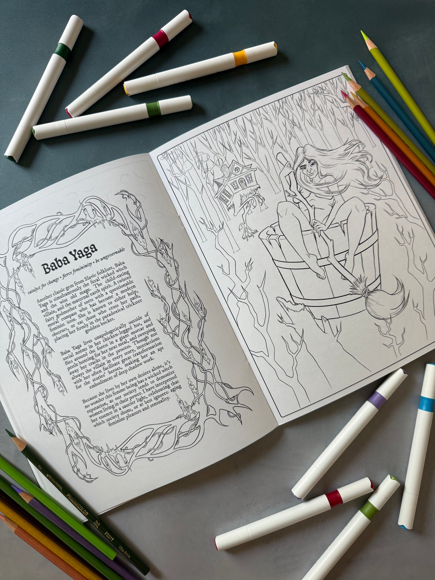 *PRE-ORDER* Wicked Woods Adult Coloring Book: Cryptid, Fungi, & Folkloric Pin-Ups