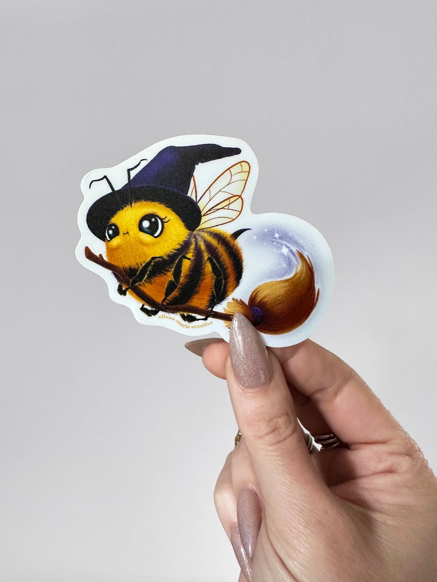 Bee-Witched Bee Sticker