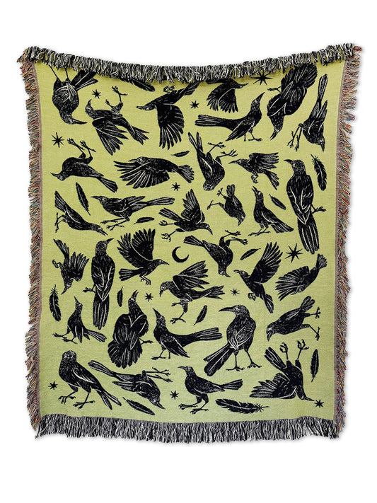 Blackbird Woven Throw Blanket