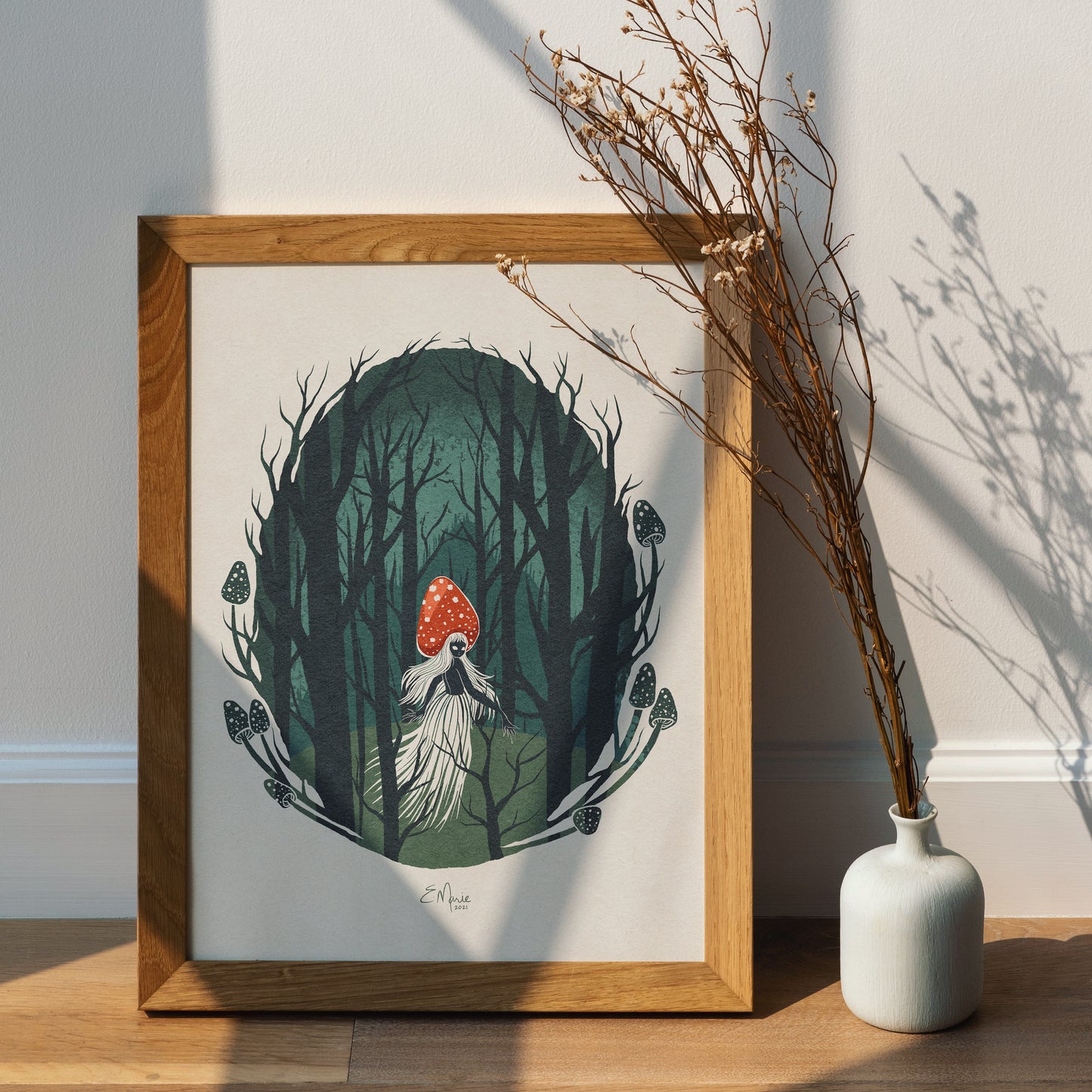 Forest Mushie Art Print