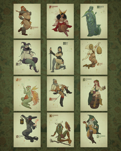 2026 Pin-Up Calendar: Huzzah!